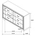 Janine 6-drawer Dresser Grey