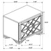 Penelope 2-drawer Nightstand Midnight Star