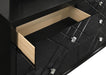 Penelope 6-drawer Dresser with Mirror Midnight Star