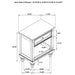 Andover 1-drawer Nightstand Bedside Table Dark Oak