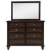 Andover 8-drawer Dresser and Mirror Dark Oak