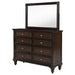 Andover 8-drawer Dresser and Mirror Dark Oak