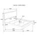 Janelle Wood California King Panel Bed White