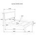 Janelle Wood Queen Panel Bed White
