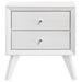 Janelle 2-drawer Nightstand White