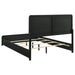 Cavelle 51-inch Upholstered Eastern King Bed Black