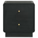 Cavelle 2-drawer Nightstand Bedside Table Black
