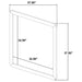Cavelle Dresser Mirror Black