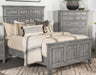 Avenue Wood California King Panel Bed Weathered Grey