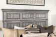 Avenue Wood California King Panel Bed Weathered Grey