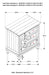 Avenue 3-drawer Nightstand Weathered Grey