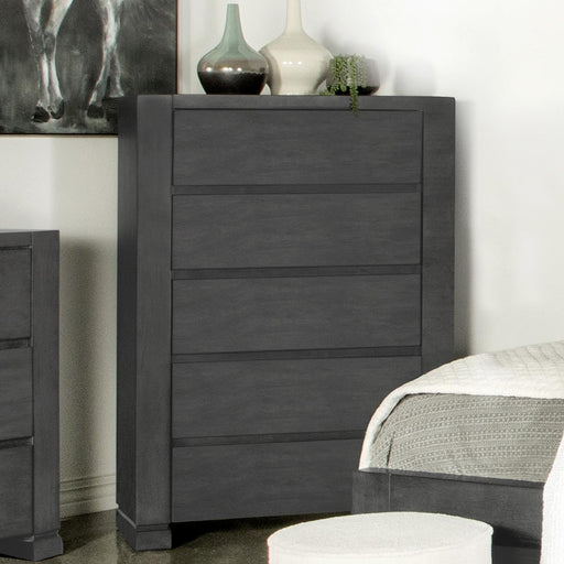 Lorenzo 5-drawer Bedroom Chest Dark Grey