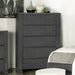 Lorenzo 5-drawer Bedroom Chest Dark Grey