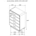 Amsbury 5-drawer Chest of Drawers Nutmeg