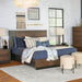 Azalia Wood Eastern King Panel Bed Walnut