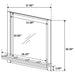 Azalia Dresser Mirror Walnut
