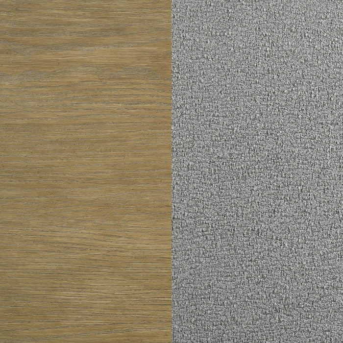 Arini Upholstered Eastern King Panel Bed Sand Wash and Grey