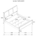 Arini 56-inch California King Panel Bed Cream and Sand Wash