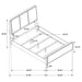 Arini 5-piece Queen Bedroom Set Sand Wash and Grey