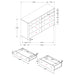 Arini 5-piece Eastern King Bedroom Set Black and Grey