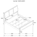 Arini 5-piece California King Bedroom Set Cream and Black