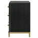 Arini 3-drawer Nightstand Black
