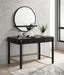 Arini 2-piece Makeup Vanity Table and Mirror Set Black