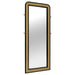 Arini Cane Weave Full Length Standing Floor Mirror Black