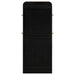 Arini Cane Weave Full Length Standing Floor Mirror Black