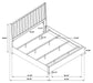 Channing Rectangular Panel Bed Rough Sawn Grey Oak