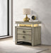 Giselle 3-drawer Nightstand Rustic Beige
