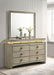Giselle 8-drawer Dresser with Mirror Rustic Beige
