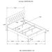 Kendall Upholstered Eastern King Panel Bed White