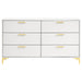 Kendall 6-drawer Dresser White
