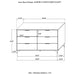 Kendall 6-drawer Dresser White