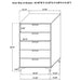 Kendall 5-drawer Bedroom Chest White