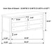Wilkes 6-drawer Dresser Cabinet Dark Cocoa