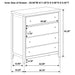 Wilkes 4-drawer Chest of Drawers Dark Cocoa