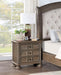 Emmett 3-drawer Nightstand Walnut
