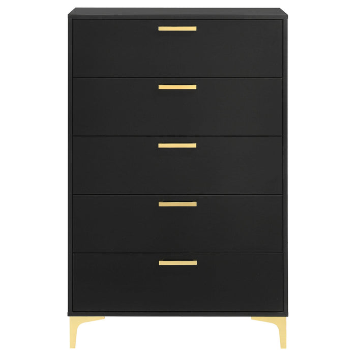 Kendall 5-drawer Bedroom Chest Black