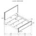 Baker Wood Eastern King Panel Bed Light Taupe