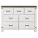 Lilith 4-piece Eastern King Bedroom Set Distressed White