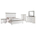 Lilith 5-piece Eastern King Bedroom Set Distressed White