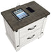 Lilith 2-drawer Nightstand Distressed White