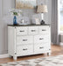 Lilith 7-drawer Dresser Distressed White