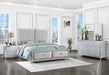 Larue 4-piece Eastern King Bedroom Set Silver