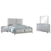 Larue 4-piece Eastern King Bedroom Set Silver
