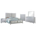 Larue 5-piece Eastern King Bedroom Set Silver