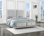 Larue Wood Eastern King Panel Bed Silver