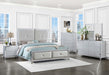 Larue Wood Eastern King Panel Bed Silver
